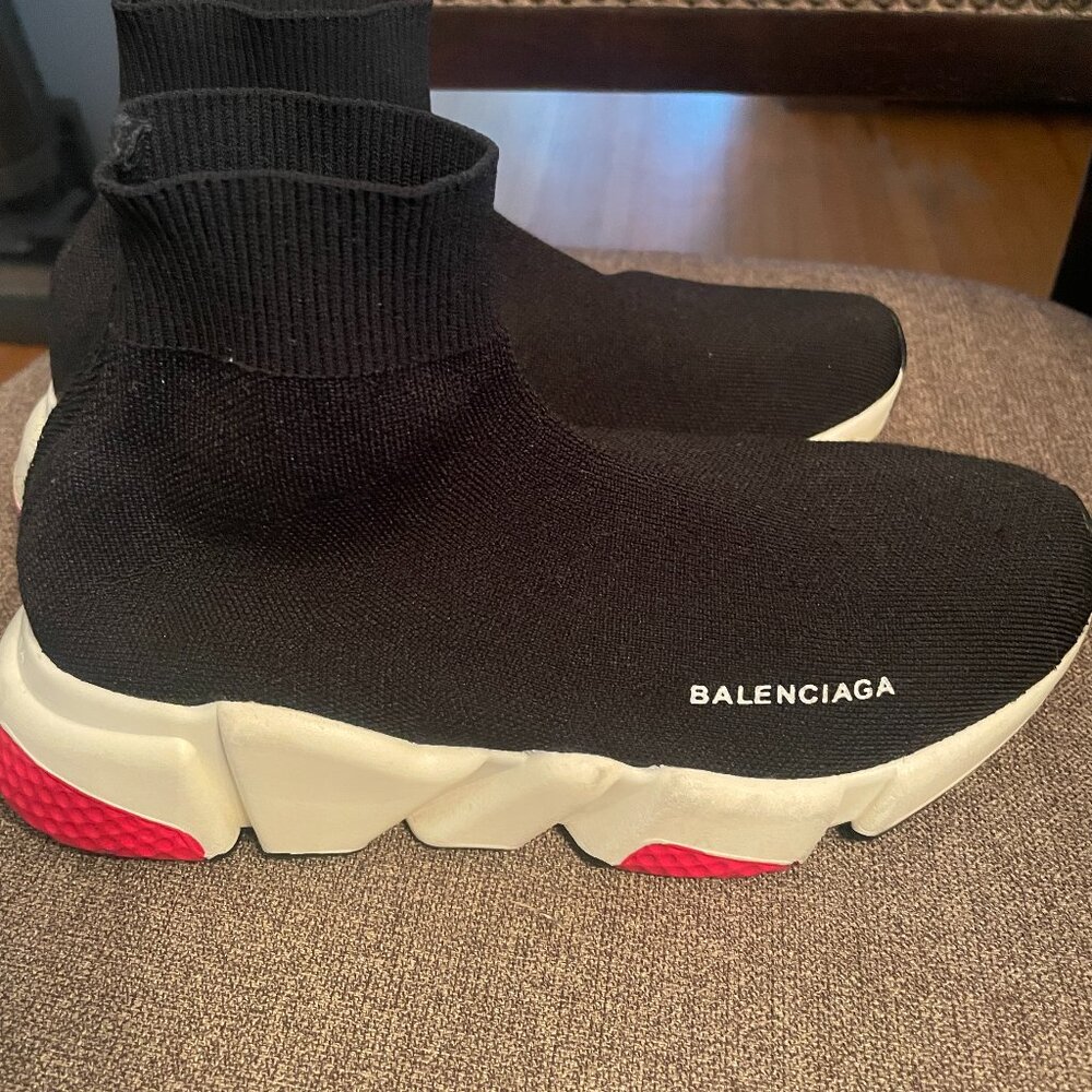 Balenciaga Speed Trainer Black Knit Sock Trainers Sneakers 36